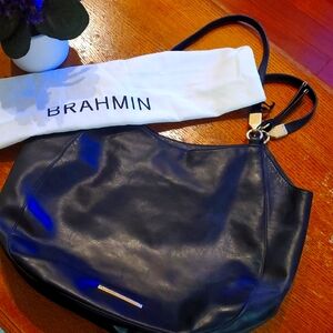 Brahmin Black Leather Women's Bag